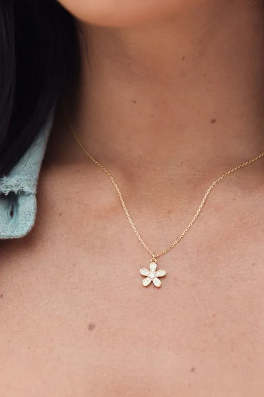 Dainty Daisy Necklace sold by Pink Lily