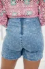 With A Twist Medium Acid Wash Denim Skort FINAL SALE sold by Pink Lily