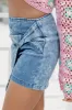 With A Twist Medium Acid Wash Denim Skort FINAL SALE sold by Pink Lily