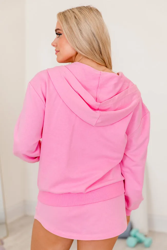 Tried It All Pink Knit Full Zip Hoodie FINAL SALE sold by Pink Lily product image thumbnail 5