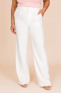 Bride And True Ivory Wide Leg Pants sold by Pink Lily