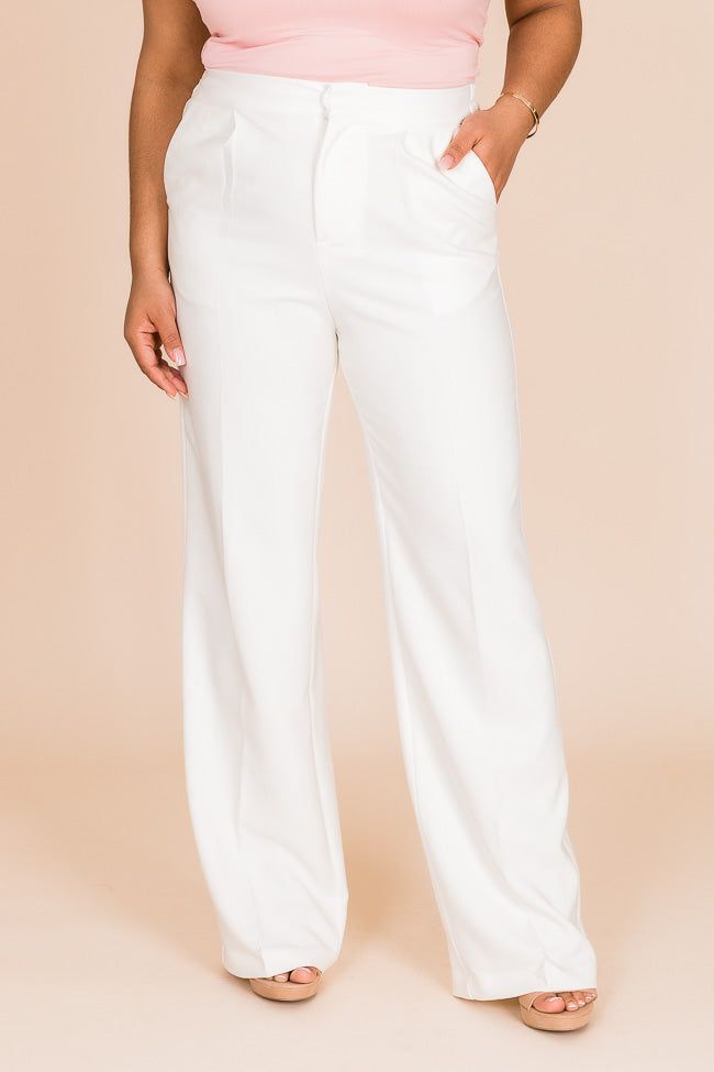 Bride And True Ivory Wide Leg Pants sold by Pink Lily