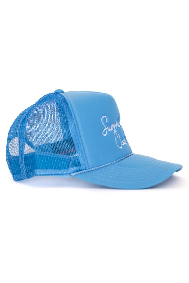 Sunshine Club Ocean Blue Trucker Hat sold by Pink Lily product image thumbnail 3