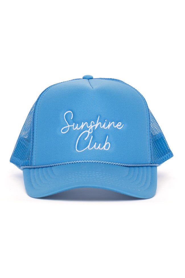 Sunshine Club Ocean Blue Trucker Hat sold by Pink Lily product image thumbnail 2
