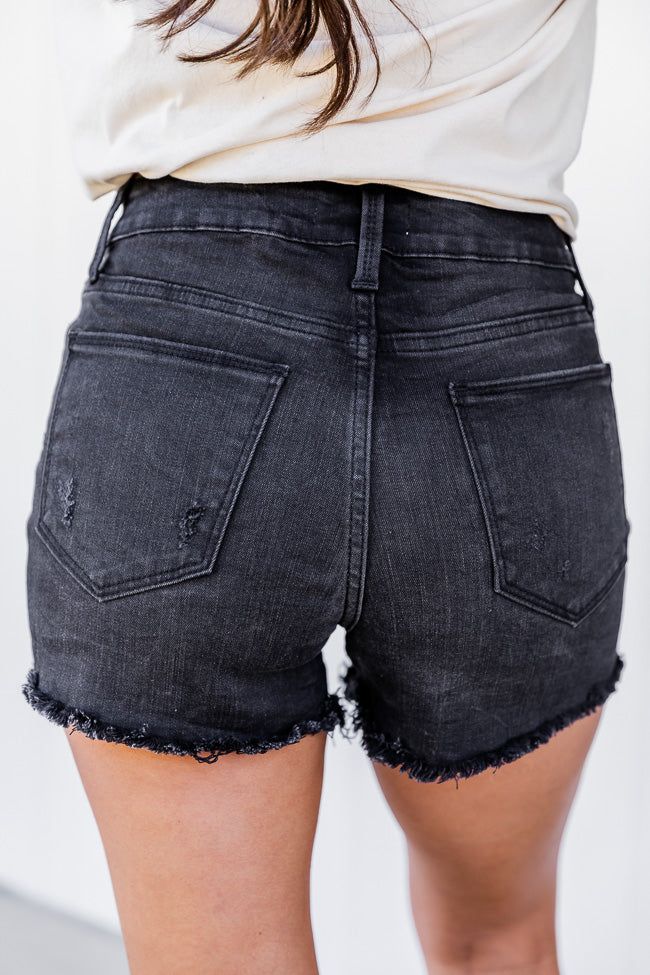An Outdoor Scenery Black Button Fly Denim Shorts FINAL SALE sold by Pink Lily product image thumbnail 4