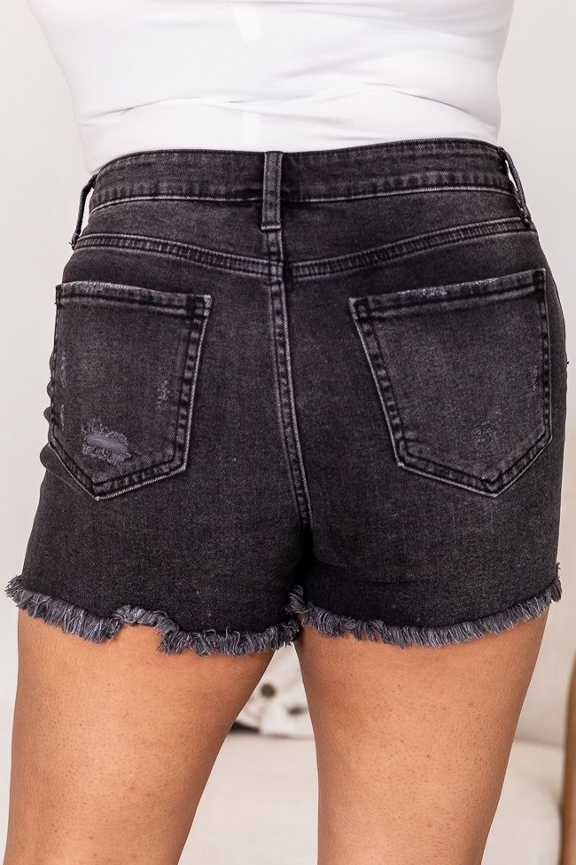 An Outdoor Scenery Black Button Fly Denim Shorts FINAL SALE sold by Pink Lily product image thumbnail 11