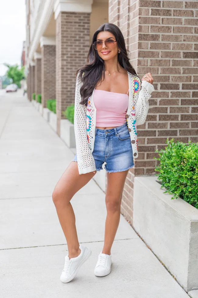 Evermore Elegance Cream Crochet Cardigan FINAL SALE sold by Pink Lily product image thumbnail 2