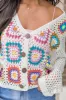 Evermore Elegance Cream Crochet Cardigan FINAL SALE sold by Pink Lily