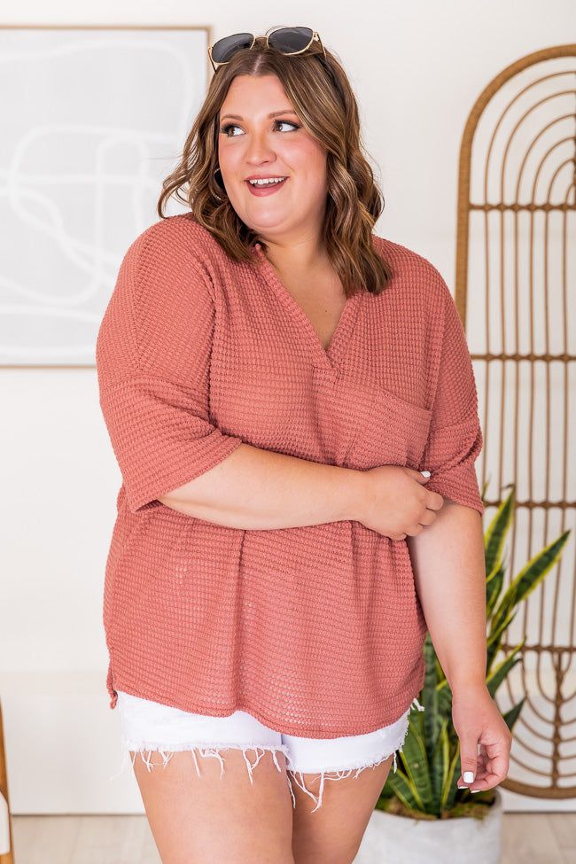 Know She's Wonderful Mauve Blouse FINAL SALE sold by Pink Lily product image thumbnail 14