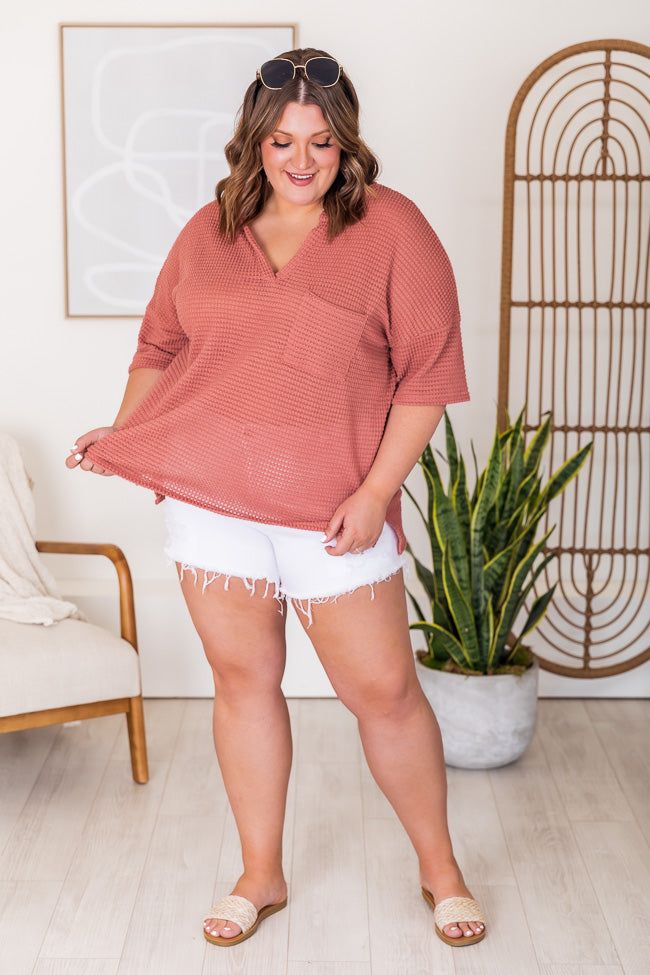 Know She's Wonderful Mauve Blouse FINAL SALE sold by Pink Lily product image thumbnail 13