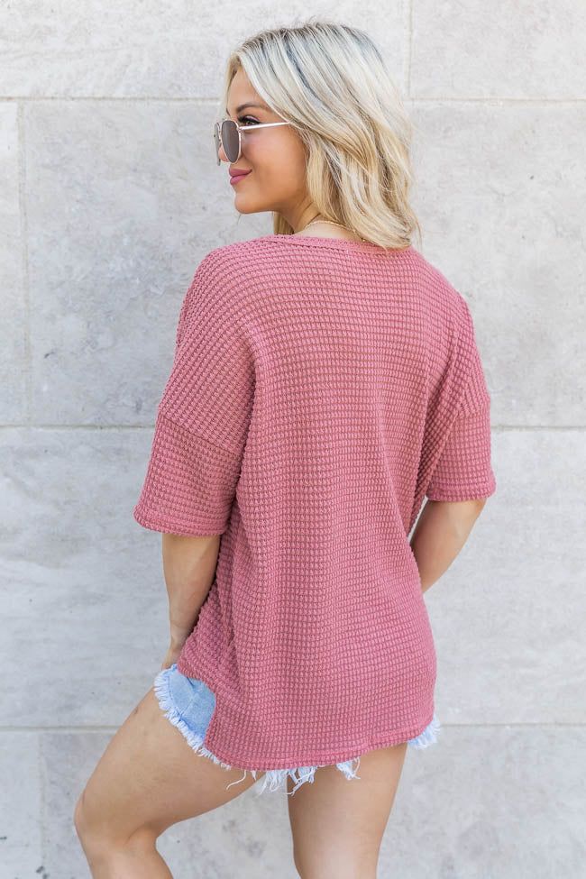 Know She's Wonderful Mauve Blouse FINAL SALE sold by Pink Lily product image thumbnail 4