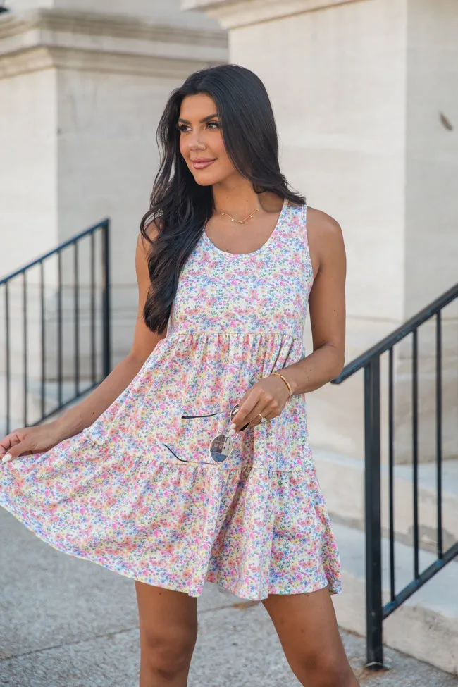 All A Fantasy Knit Printed Floral Dress SALE sold by Pink Lily