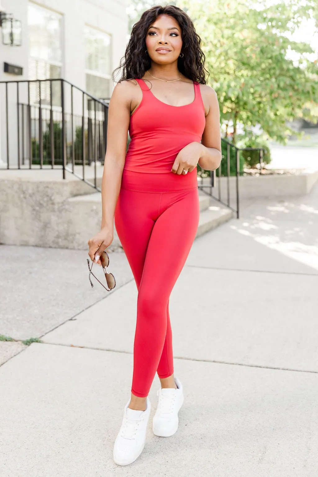 Raise The Standard Cranberry Active Leggings FINAL SALE sold by Pink Lily product image thumbnail 2