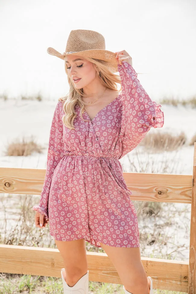 Wondering Ways Pink Ditsy Floral Romper FINAL SALE sold by Pink Lily product image thumbnail 2