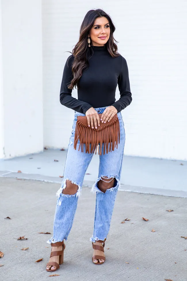 Hit Or Miss Black Mock Neck Bodysuit sold by Pink Lily product image thumbnail 2