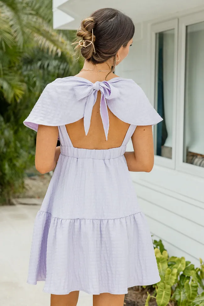 Forever Daydream Lilac V-Neck Mini Dress sold by Pink Lily product image thumbnail 2