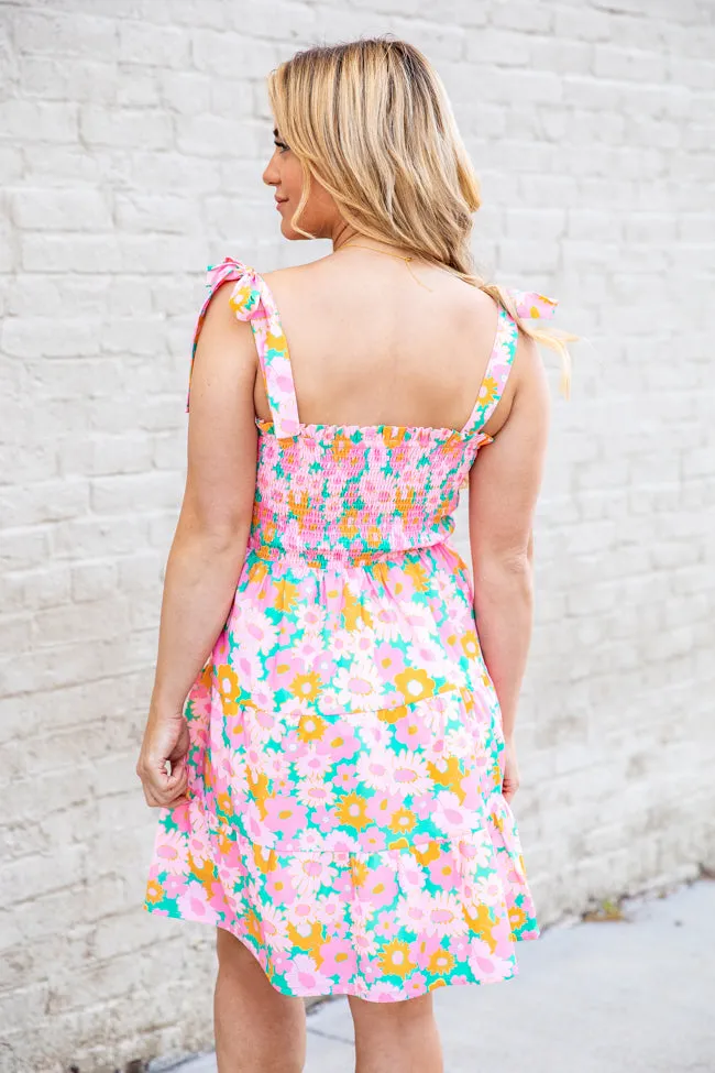 Sunny Skies Green Floral Mini Dress FINAL SALE sold by Pink Lily product image thumbnail 5