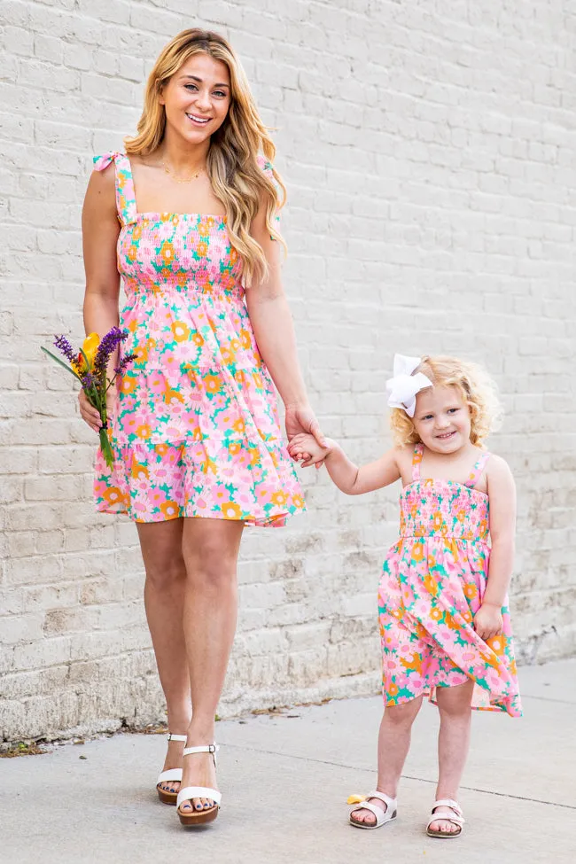 Sunny Skies Green Floral Mini Dress FINAL SALE sold by Pink Lily