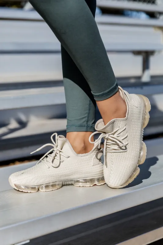 Maxi Nude Air Sole Sneakers FINAL SALE sold by Pink Lily