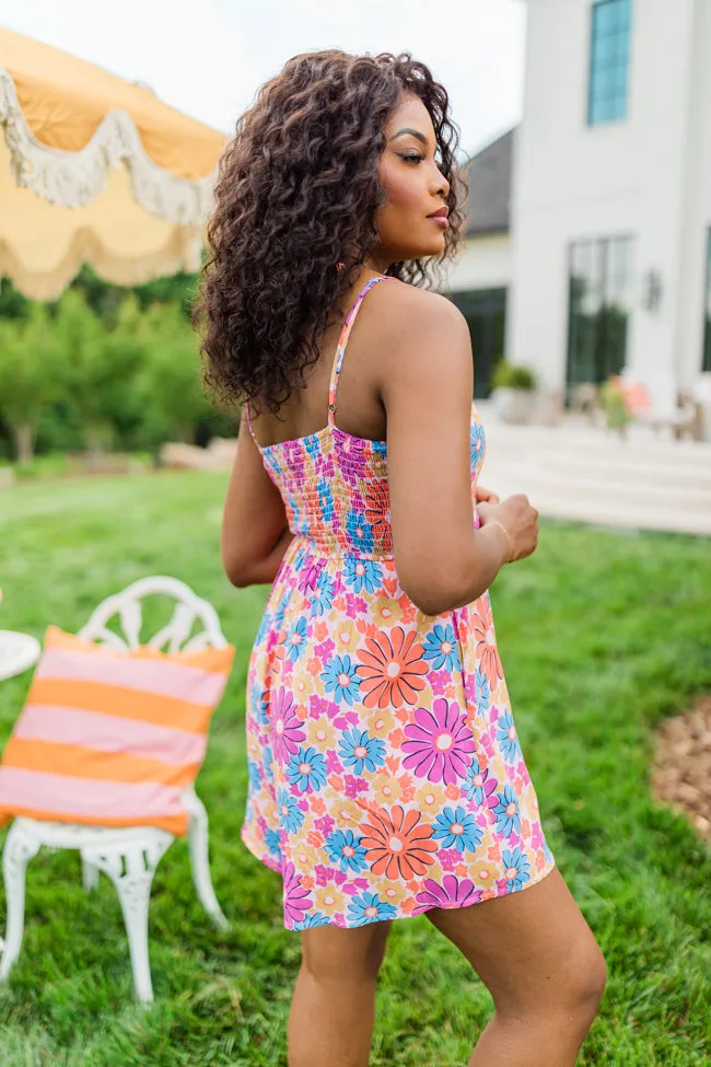 Sunbeam Bouquet Multi Floral Print Romper FINAL SALE sold by Pink Lily product image thumbnail 3