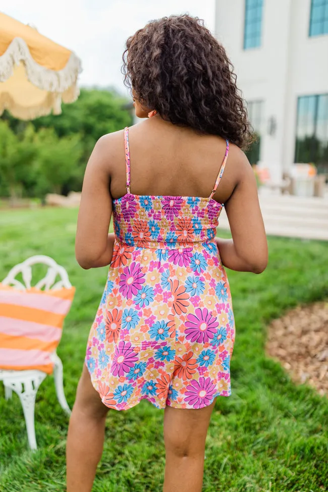 Sunbeam Bouquet Multi Floral Print Romper FINAL SALE sold by Pink Lily product image thumbnail 5