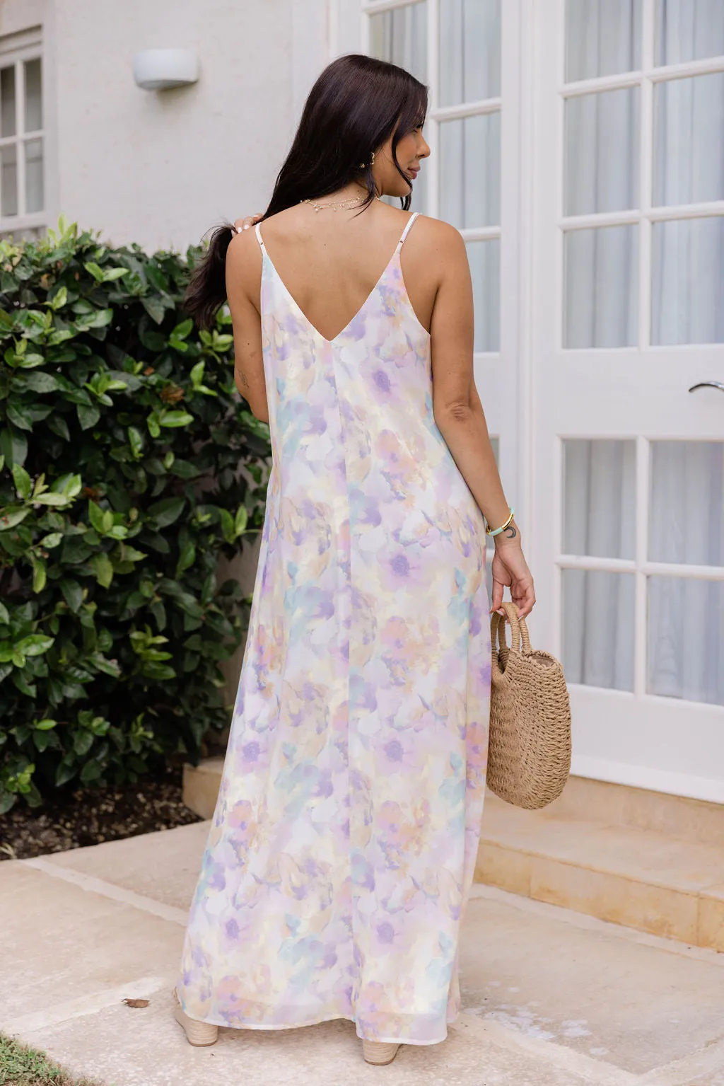 Pretty In Paradise Watercolor Maxi Dress FINAL SALE sold by Pink Lily product image thumbnail 5