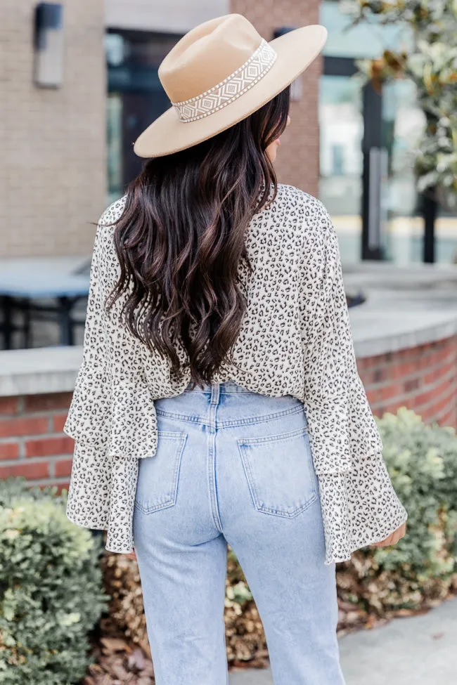 Win My Heart Leopard Print Bell Sleeve Bodysuit SALE sold by Pink Lily product image thumbnail 5