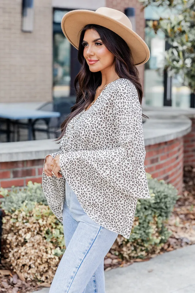 Win My Heart Leopard Print Bell Sleeve Bodysuit SALE sold by Pink Lily product image thumbnail 4