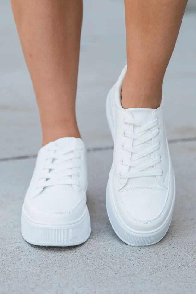 Cecilia Platform White Sneaker sold by Pink Lily product image thumbnail 3