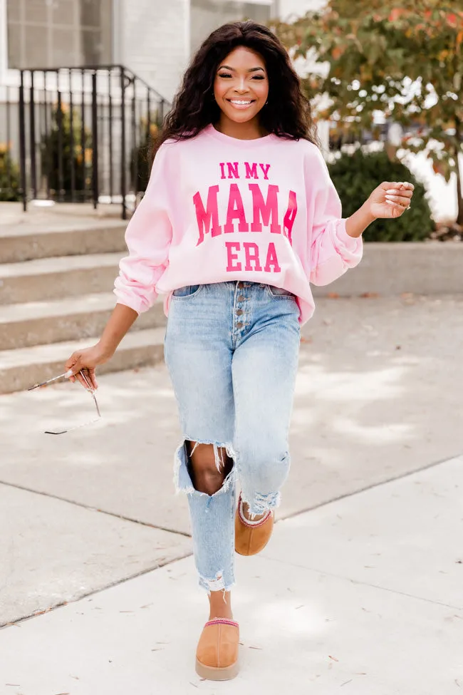 In My Mama Era Light Pink Graphic Sweatshirt sold by Pink Lily product image thumbnail 2