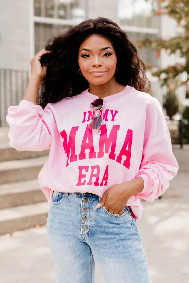In My Mama Era Light Pink Graphic Sweatshirt sold by Pink Lily product image thumbnail 4