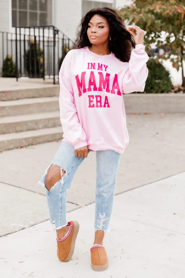 In My Mama Era Light Pink Graphic Sweatshirt sold by Pink Lily product image thumbnail 5
