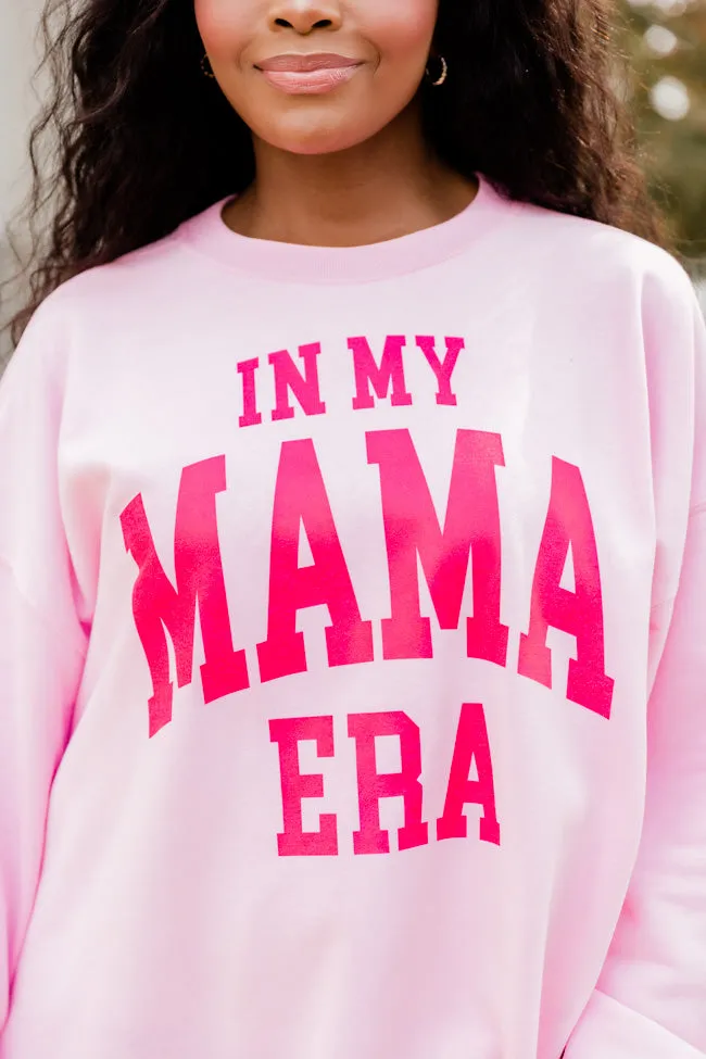 In My Mama Era Light Pink Graphic Sweatshirt sold by Pink Lily product image thumbnail 3