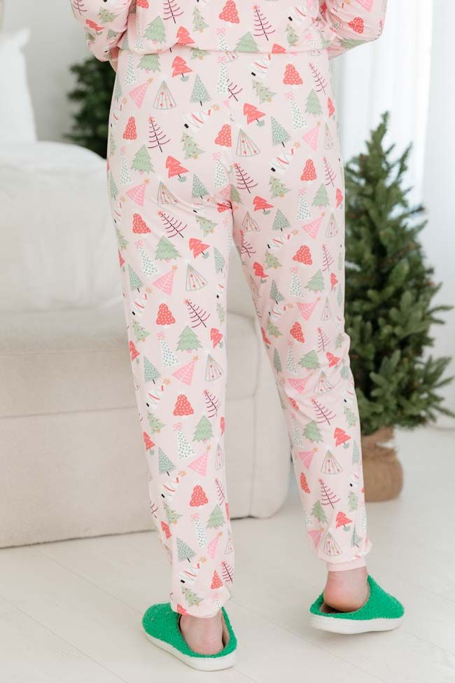 Merry All the Way Pink Trees Pajama Pant sold by Pink Lily product image thumbnail 5