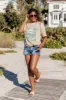 No Bad Waves Ivory Oversized Graphic Tee sold by Pink Lily