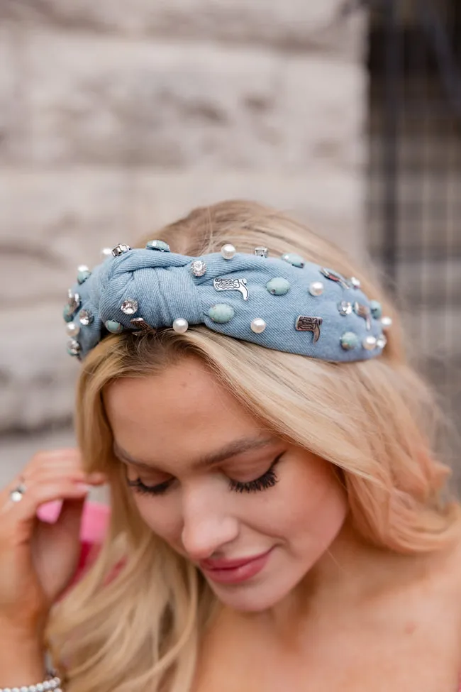 Denim and Boots Headband FINAL SALE sold by Pink Lily product image thumbnail 2