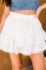 Nothing To Prove Cream Smocked Waist Eyelet Trim Skirt FINAL SALE sold by Pink Lily