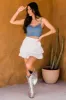 Nothing To Prove Cream Smocked Waist Eyelet Trim Skirt FINAL SALE sold by Pink Lily