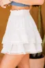 Nothing To Prove Cream Smocked Waist Eyelet Trim Skirt FINAL SALE sold by Pink Lily