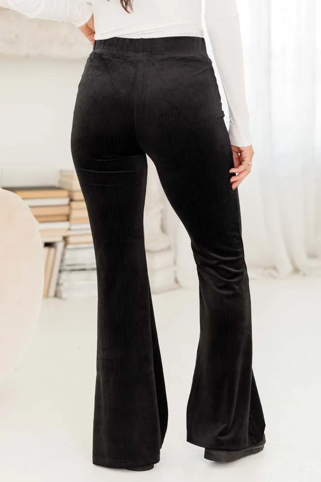 Snuggle Season Ribbed Black Flare Leggings sold by Pink Lily product image thumbnail 5