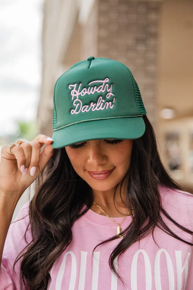 Howdy Darlin' Olive Trucker Hat sold by Pink Lily product image thumbnail 3