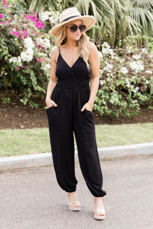 Raise Your Standards Black Jumpsuit FINAL SALE sold by Pink Lily