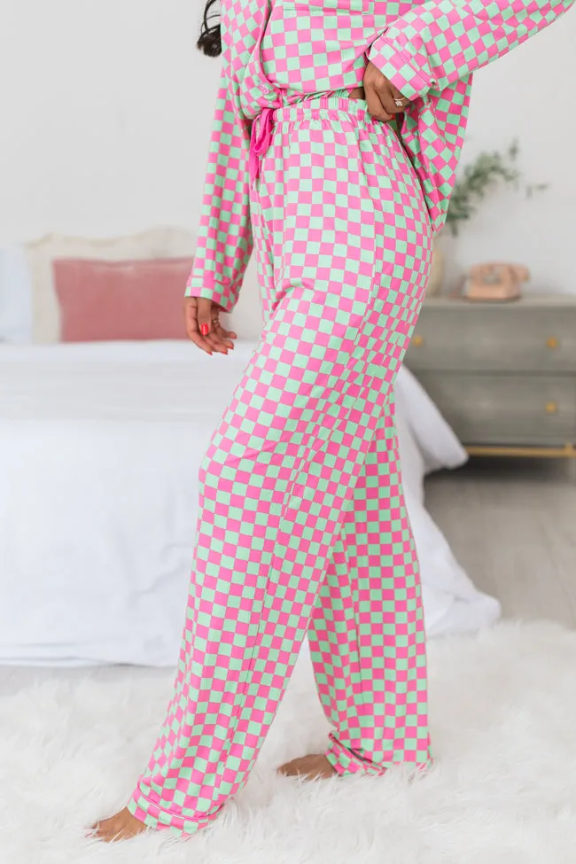 Under The Stars In Watermelon Crawl Bamboo Pajama Pants sold by Pink Lily product image thumbnail 3