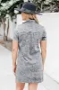 Pretty In Chambray Charcoal Acid Wash Dress FINAL SALE sold by Pink Lily
