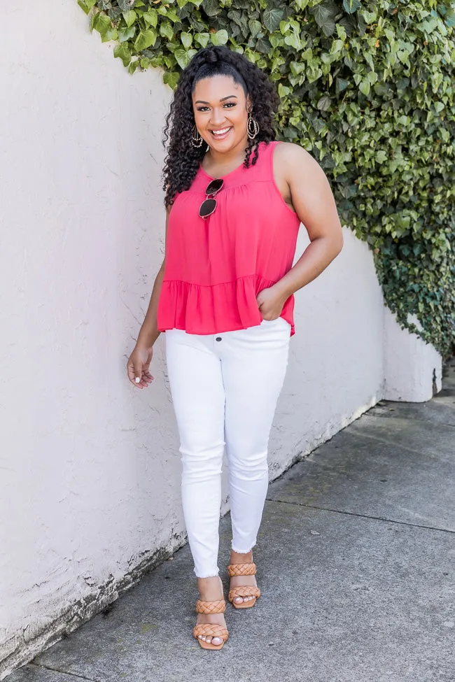 Breathless Dreaming Tiered Coral Tank FINAL SALE sold by Pink Lily product image thumbnail 2