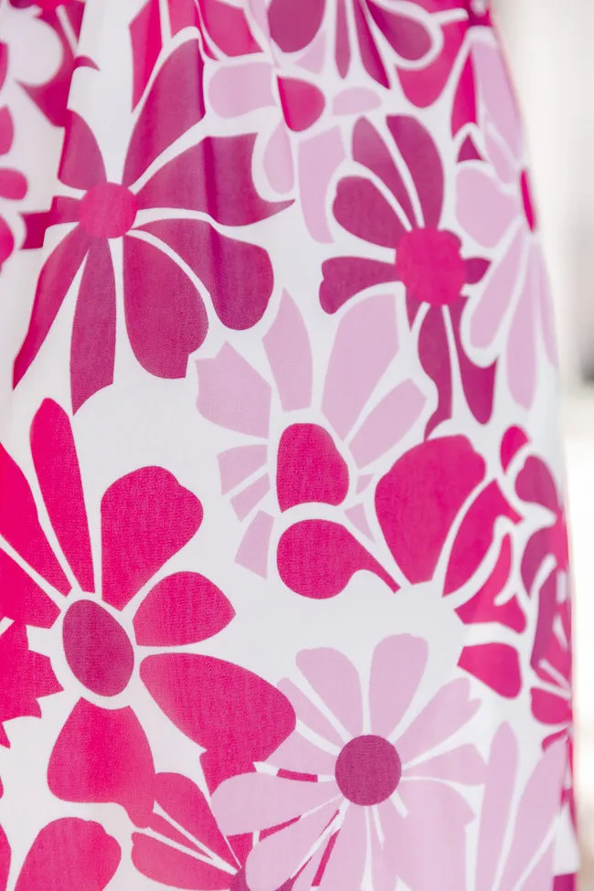 To Good To Be True Pink Retro Printed Maxi Dress FINAL SALE sold by Pink Lily product image thumbnail 3