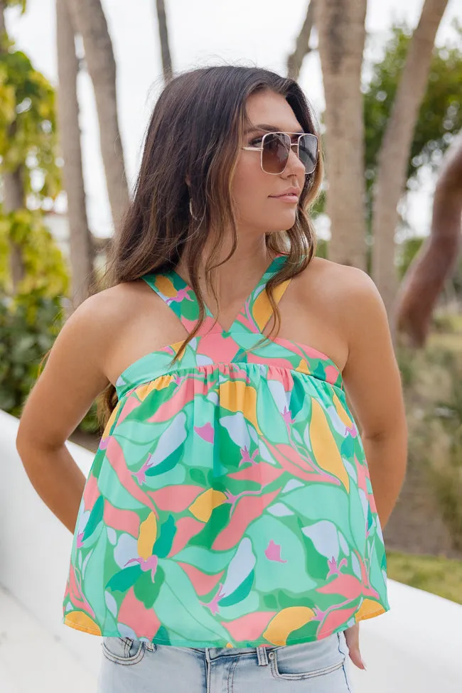 Turning Point In Toucan Do It Halter Neck Tank FINAL SALE sold by Pink Lily