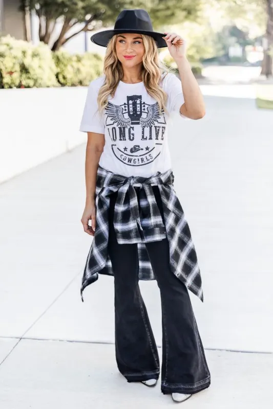Long Live Cowgirls White Graphic Tee SALE sold by Pink Lily