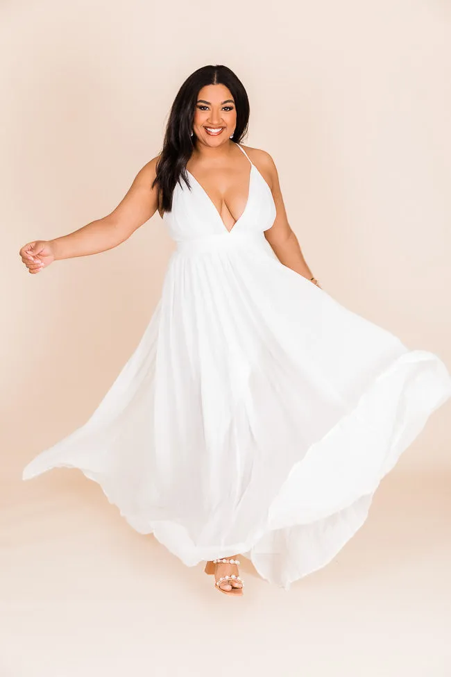 It All Begins With Love White Maxi Dress FINAL SALE sold by Pink Lily product image thumbnail 3