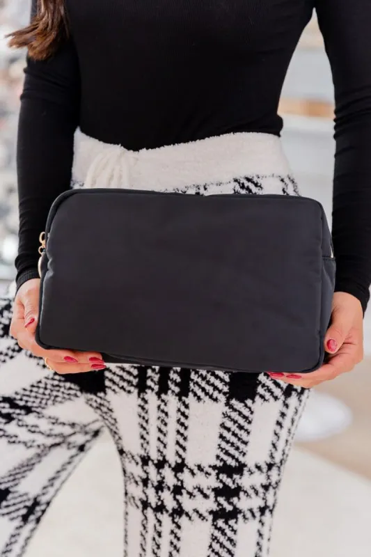 Large Black Pouch FINAL SALE sold by Pink Lily